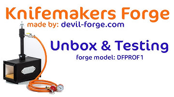 Unbox & Testing a Knife Makers Forge from Devil Forge.