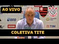 Coletiva tite  flamengo x corinthians  campeonato brasileiro 2024 direto do maracan