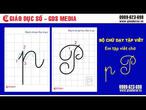 Video Hướng dẫn cách viết chữ p - youtube