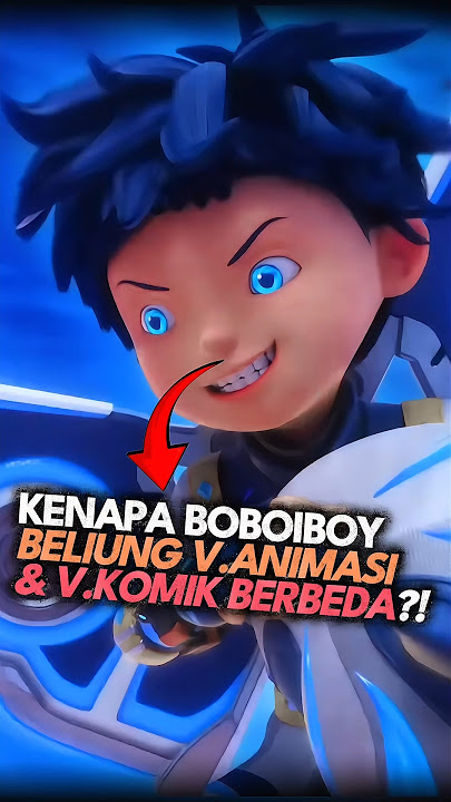 Why are the animated and comic versions of Boboiboy Beliung different? #boboiboy #fyp #shorts #yo...