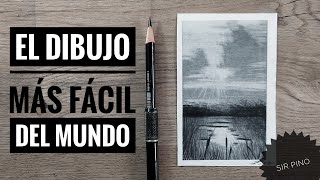 DIBUJA el PAISAJE más FÁCIL del MUNDO ✏  (NARRADO) #SHORT