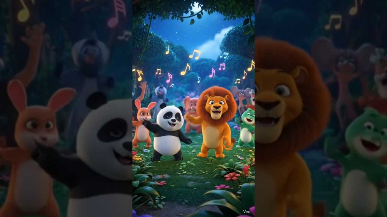 Animal Dance Party 🦁🐻🐸 | Fun 3D Kids Songs & Colorful Cartoon Animation