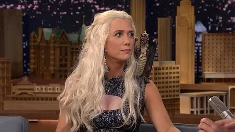 Kristen Wiig Makes an Epic 'Tonight Show' Appearance as Khaleesi!