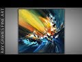 Abstract Painting Techniques / Acrylics / 197 / Relaxing / Painting Demonstration