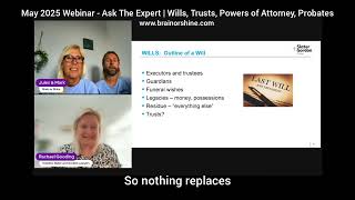 May 2025 | Ask The Expert Webinar - Wills, Trusts and Probates #braininjurysupport #familylaw