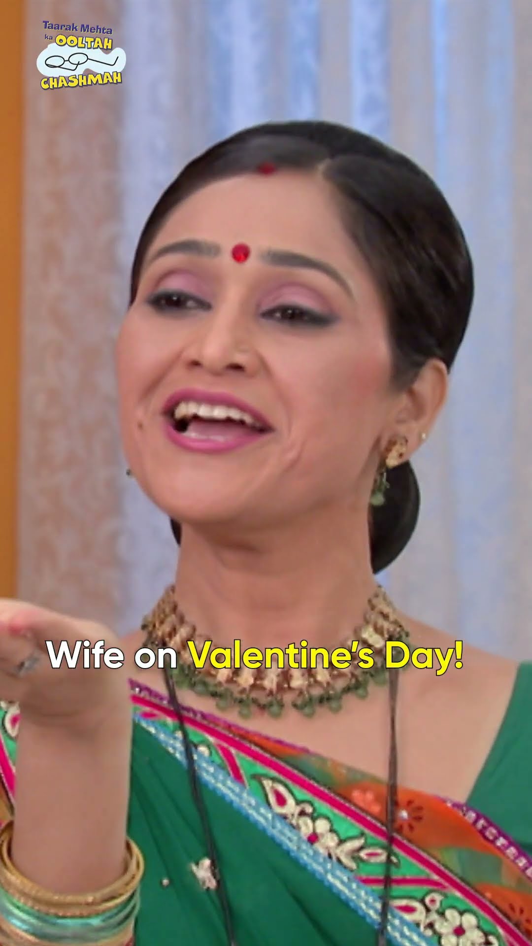 Wife on valentine's day!  #tmkoc #relatable #kumbh #funny #shorts #reels #relatives #home #cricket