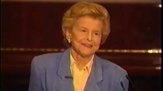 Betty Ford's Lecture on Addiction and Recovery