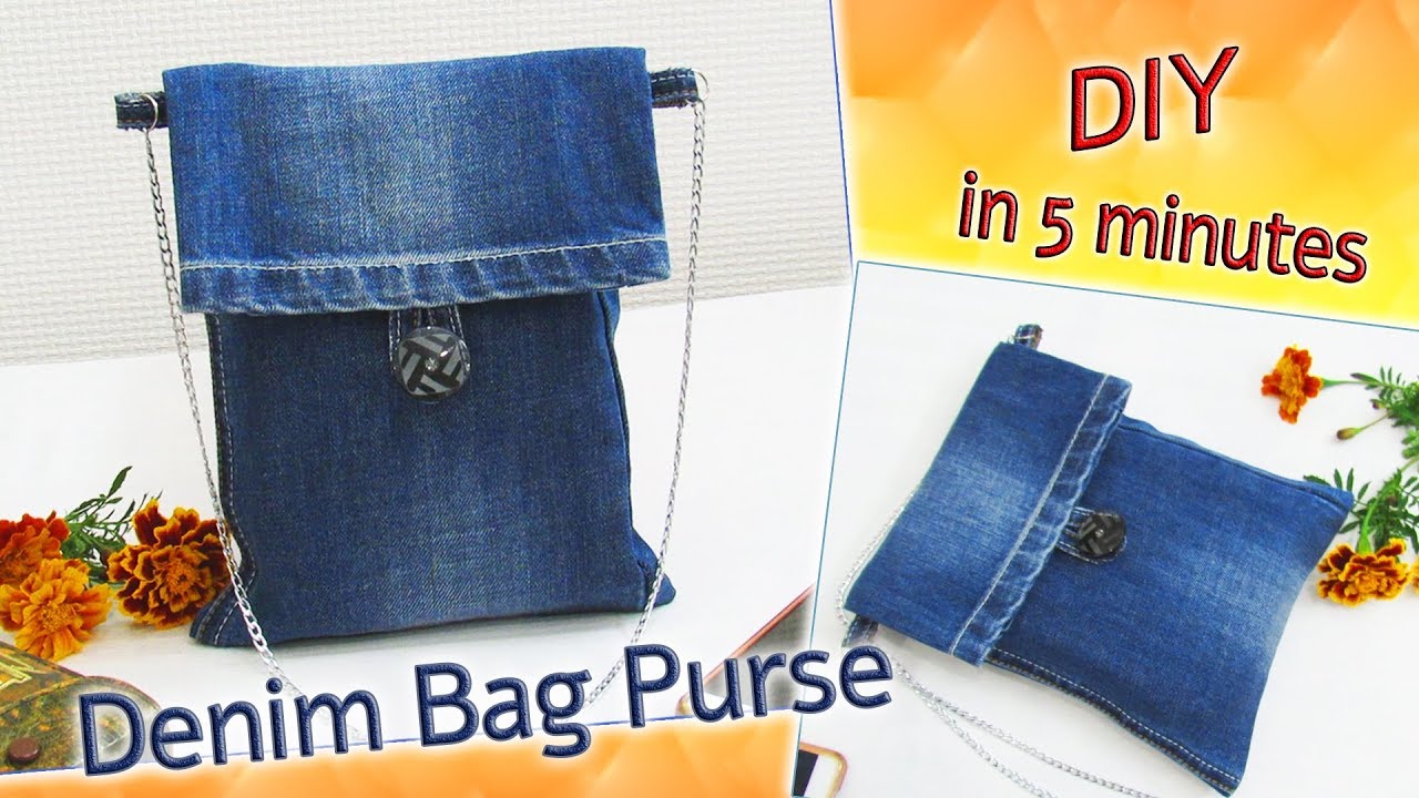 6 Cool Ways to Reuse Old Clothes | DIY Denim Bag Ideas