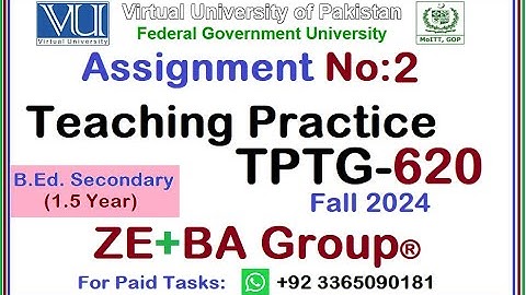 TPTG620 Assignment 2 Solution Fall 2024 By ZE+BA Group || TPTG620 Assignment 2 Fall 2024