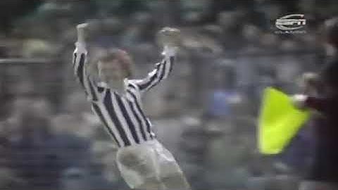 Goal Boniek - EC Quarter final Aston Villa - Juventus 1-2 (2 March 1983)