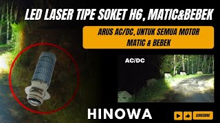 Review LED mini projie H4 2 warna | LED laser