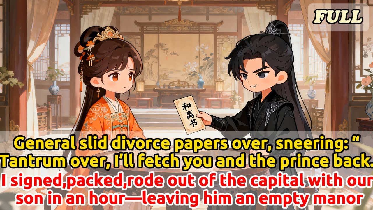 General slid divorce papers over,sneering:“Tantrum over,I’ll fetch you and the prince back.”I signed