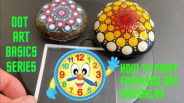 Dot Art Basics - How to Paint Freehand Dot Mandalas Using Visualization Techniques