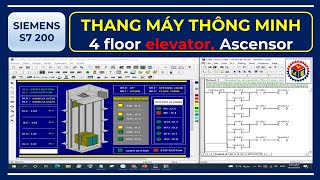🔴 S7 200 | Control 4 floors elevator | 4 floor elevator | Hoist, lift, Ascensor, elevador