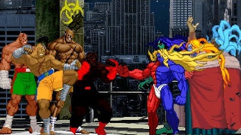 [KOF Mugen] Memorial | Sagat vs Gill [ 4vs4 ]