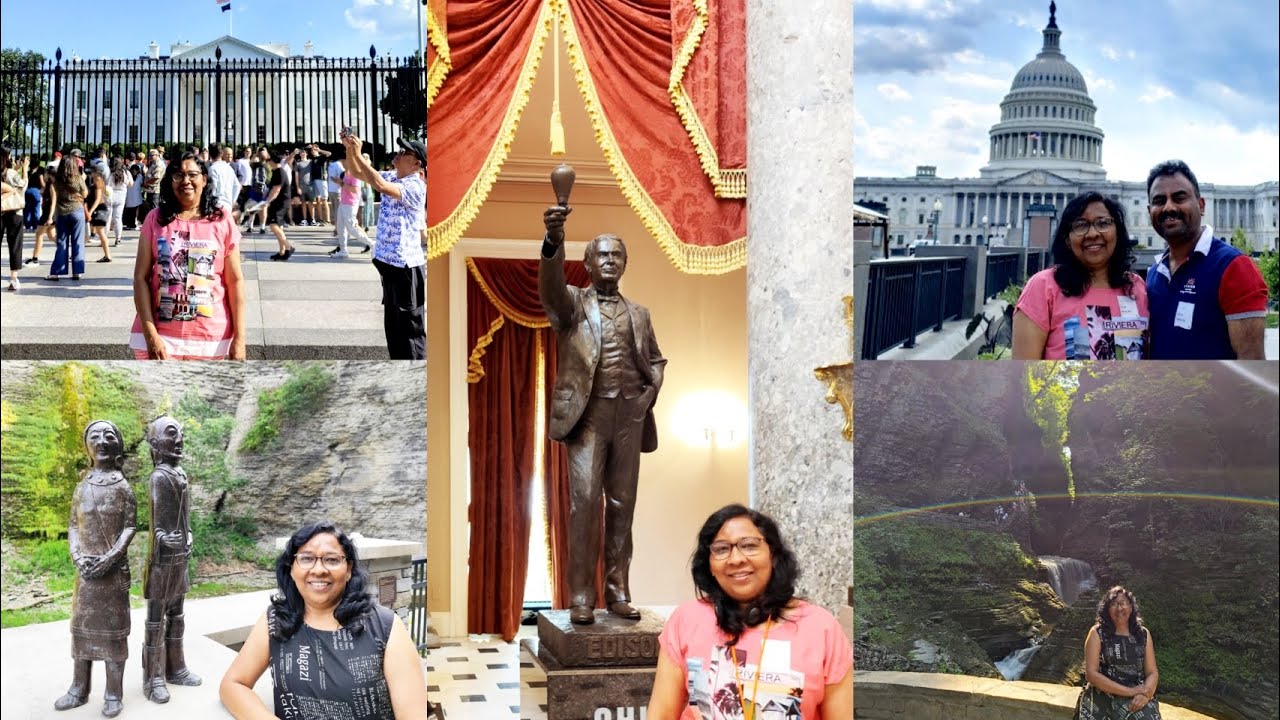  லண்டன் to அமெரிக்கா//white House சுத்தி பார்க்கலாம் வாங்க//white House//glen park //glass museum 