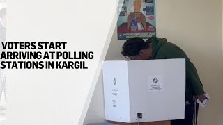Ladakh Constituency: Voters Start Arriving At Polling Stations in Kargil
