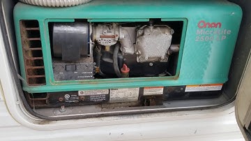 Trick to Start Onan 2500 Propane Generator in Lance Truck Camper