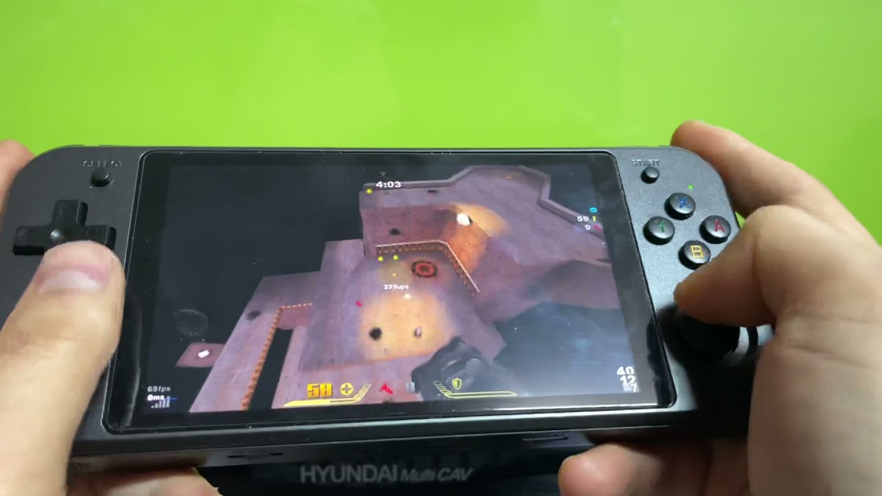 Anbernic RG552/Quad Touch+Quake III Arena+q3plus on Android mode