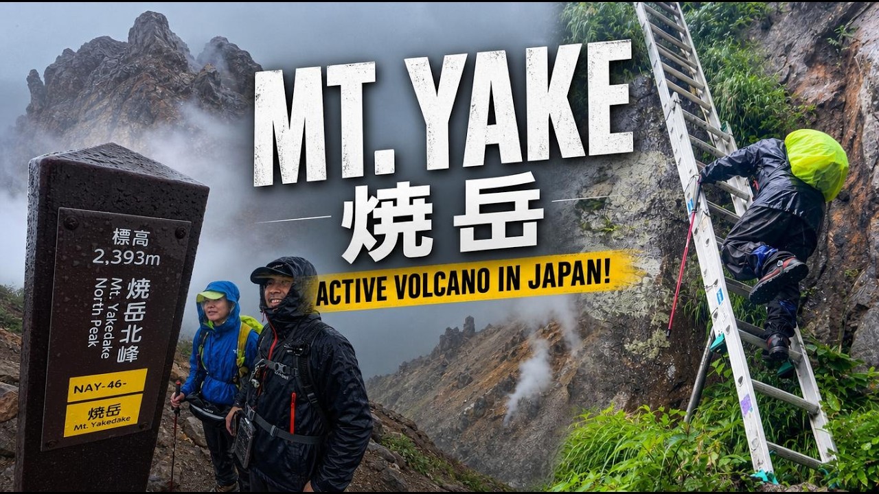 We Hiked Japan's Active Volcano Near Kamikochi | Mount Yake - YouTube