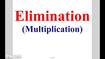 Algebra - Lesson 7-4: Elimination with Multiplication