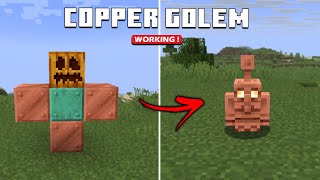 How to Make COPPER GOLEM in Minecraft - TUTORIAL (All Editions)