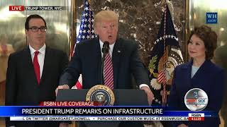 President Trump addresses Charlottesville, bashes ANTIFA and Neo-Nazis, talks Bannon 8/15/17
