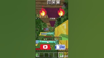 Doing amazing mlg with slime block and Haybale #minecraft#minecraftshorts#mlg pls like and subscribe