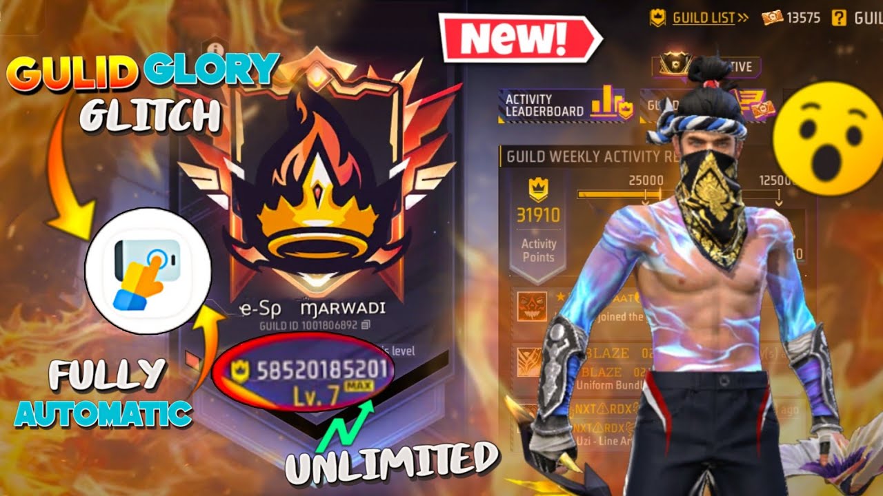 ГЛЮК СЛАВЫ ГИЛЬДИИ В FREE FIRE 2025 🤡 ! РАБОТАЕТ 100% АВТОМАТИЧЕСКИ? 🤯@eSportsMarwadi