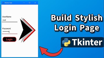 Stylish Tkinter Login Page Tutorial Modern Python GUI Login Page