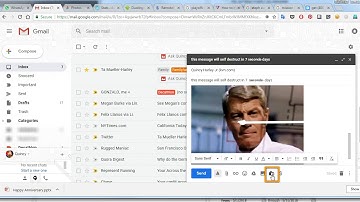 Self Destruct Messages in gMail