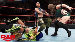 WWE 2K20 RAW SASHA BANKS VS MIA YIM VS PIPER NIVEN VS CARMELLA