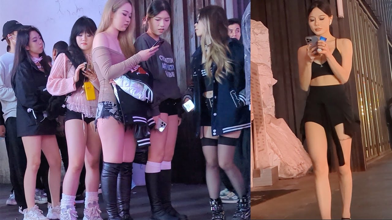 Date a Chinese girl is easy If You're a Foreigner?  Guangzhou city is so beautiful 街拍广州夜景，全国女孩都在广州吗？