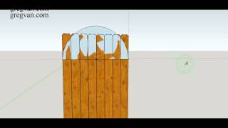 How To Make Three Different Types of Curved Designs for Top of Wood Fence Gate