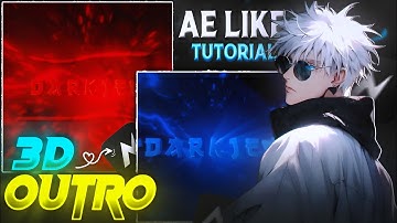 Hoe maak je een trending 3D-outro in Capcut Tutorial || Capcut 3D-outro Tutorial || DarkJen