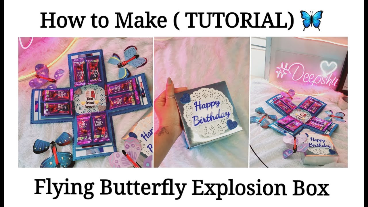 Explosion Box Gift Butterfly DIY Snack Gift Box Surprise Explosion
