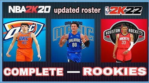 NBA2K20 UPDATED ROSTER 2K22 AND COMPLETE ROOKIES