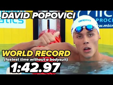 (WJR) David Popovici 🇷🇴 1:42.97 // 200m Freestyle Final // European Champs 2022