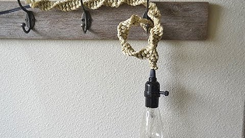DIY Boho Macrame Pendant Light Tutorial