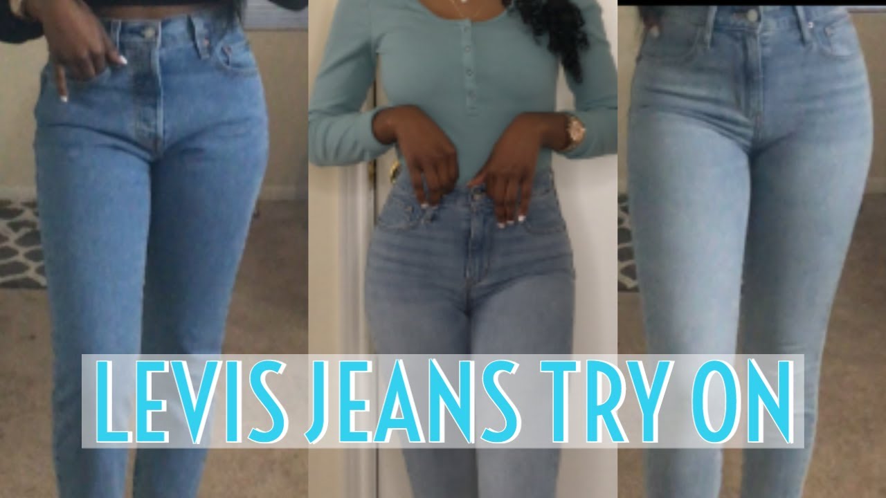 LEVIS JEANS 721 & 501 SLIM/PETITE TRY ON HAUL 2020 - YouTube