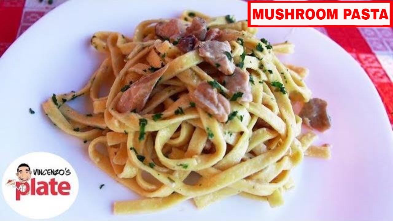 CREAMY MUSHROOM PASTA RECIPE | How to Make Tagliatelle ai Funghi Porcini | Vincenzo