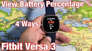 Fitbit Versa 3: How to View Battery Percentage % Remaining (4 Ways) screenshot 4