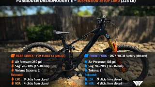NBD - 2026 Forbidden DreadNaught E - Fox Suspension Set Up Day #dreadnoughtE #avinox #dji #forbidden