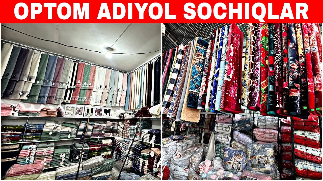 OPTOM ADIYOL SOCHIQLAR JAYNAMOZLAR NARXLARI MARGILON KOMBINAT BOZORI 