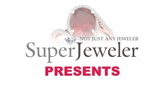 Ruby rings, July Birthstone, Ruby and Halo Diamond Ring In 14 Karat Rose Gold - JWL20689
