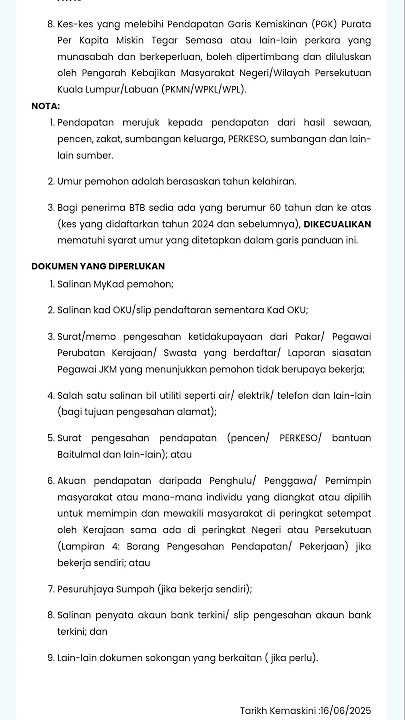 Apakah DOKUMEN YANG DIPERLUKAN Untuk Mohon Bantuan Orang Kurang Upaya Tidak Berupaya Bekerja? #jkm