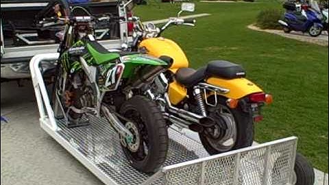 Unloading 2 Motorcycles with your Elevation Trailer