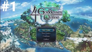 4 Godesses Online #1: Intro, log in and tutorial.