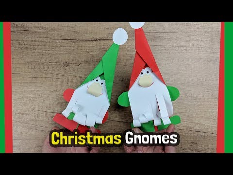 Christmas Gnomes DIY for kids easy and quick to make with just paper