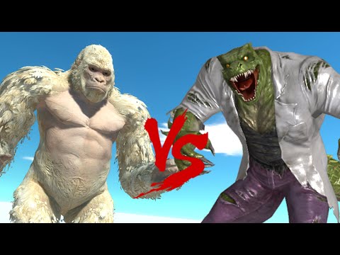 George Rampage vs Lizard - Animal Revolt Battle Simulator